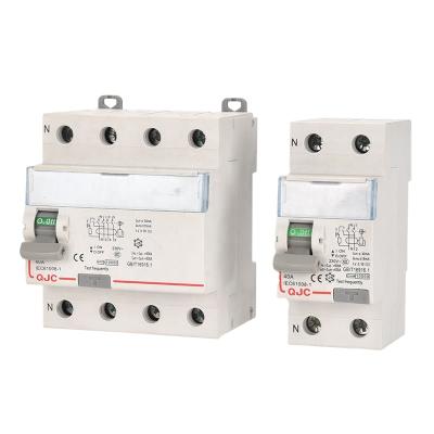 China RCCB ELCB 2 Pole 4 Pole Earth Leakage Circuit Breaker 6KA for sale