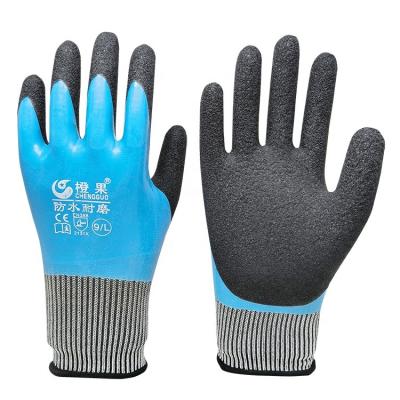 China Water and Oil-Repellency Latex Anti-Slip Safety and Occupational Safety Gloves for sale