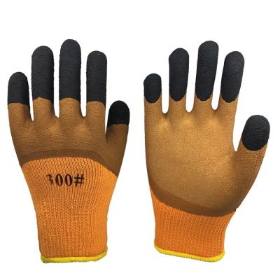 China Anti-impact Working Safety Winter Sponge Rubber Coated Gloves for sale