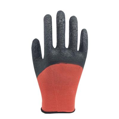 China Cheap 13g Polyester Anti-Slip Coating Latex 3/4dip Ply Coated Work Gloves Work Gloves for sale