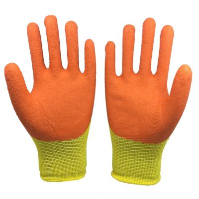 China Cheap 13g Polyester Anti-Slip Coating Latex 3/4dip Ply Coated Work Gloves Gloves Safety Work Gloves for sale