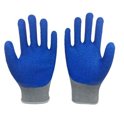 China Cheap 13g Polyester Anti-Slip Coating Latex 3/4dip Work Gloves Safety Gloves for sale