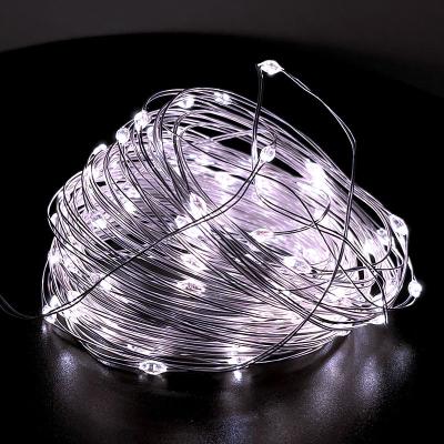 China Hotel Christmas Button Battery Operated Mini Fairy Copper Wire LED String Lights for sale