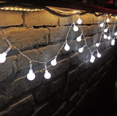 China Holiday Lights 5m 10 round shape holiday decoration led waterproof light strings for garden for sale