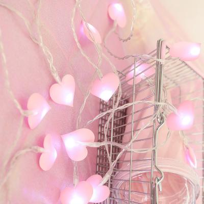 China Holiday Lights 5m 30 Led Decoration Heart Shape Christmas Led String Light For Customer for sale