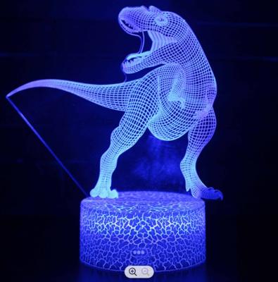 China Modern Amazing Customized Color Changing Lucky Unicorn Design Visual 3D Lamp LED Night Light for sale