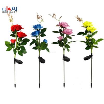 China Wholesale Multicolor Waterproof RGB Flower Lawn Lamp Solar String Light Butterfly Garden Lights for sale