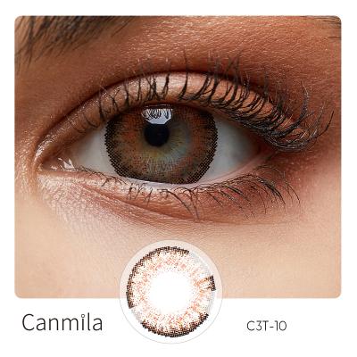 China HAMA Canmila Cheap Annual Cosmetic Contact Lenses Korea 3 Honey Tone for sale