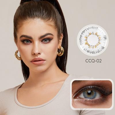 China HAMA High Quality 1 Year 14.2mm Big Circle Light Gray Color Contact Lenses for sale