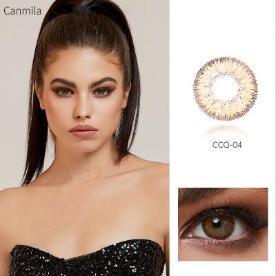 China HAMA Hot Sale Soft 14. 0mm True Color Contact Lenses Natural Hazel Brown for sale