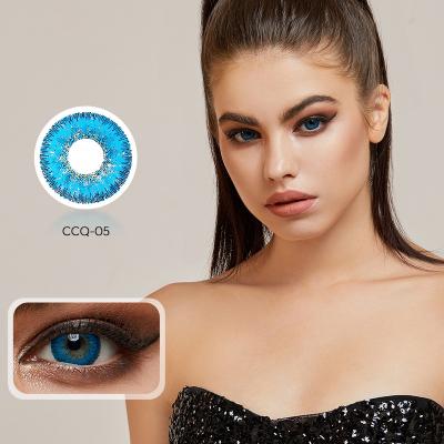 China HAMA Canmila High Quality 14.2mm Super Natural Soft Shiny Blue Contact Lenses for sale