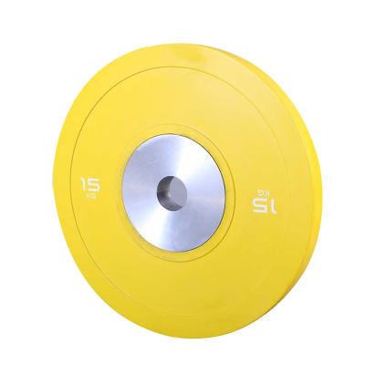 China Portable Made In China Wholesale Top Selling Durable PU Weight Bumper Plate Set Bumper Plate for sale