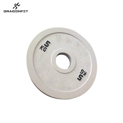 China Eco-friendly Custom Logo Gym Fitness Equipment Calibrated Weight Steel Plate For Weightlifing Training for sale