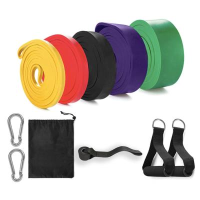 China Latex Pull Up Aid Band Fitness Strength Band Power Exercise Latex Stretch Custom Resistance Bands for sale