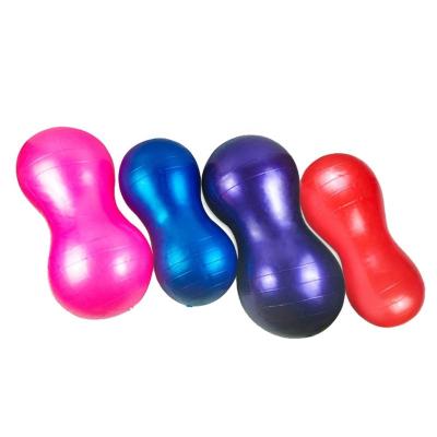 China Gym Good Peanut Peanut Pilates Fitness Exercise Comfortable Inflatable Yoga Peanut Oval Ball for sale