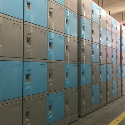 China Eco - Friendly Rfid Lock Plastic Storage Locker 5 Tier Cabinet for sale