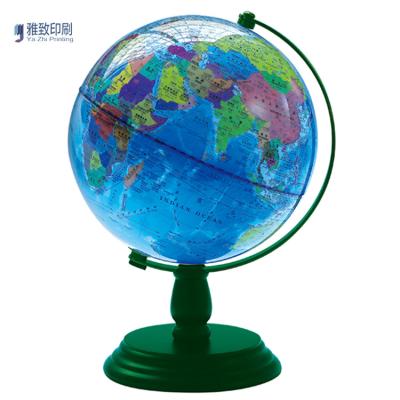 China Customized Clear Luminous Printing For Selling Different Size Plastic World Globes for sale