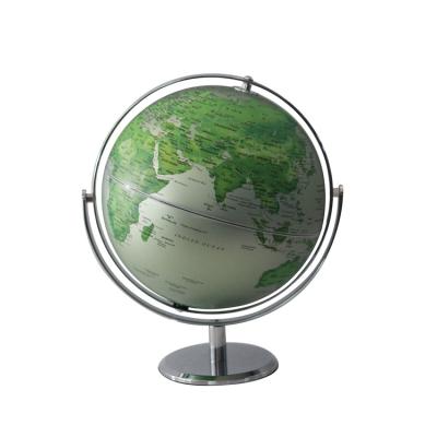 China Modern Custom Style Home Decorative Christmas Gift Clear Luminous Printing Desktop Plastic Globe for sale