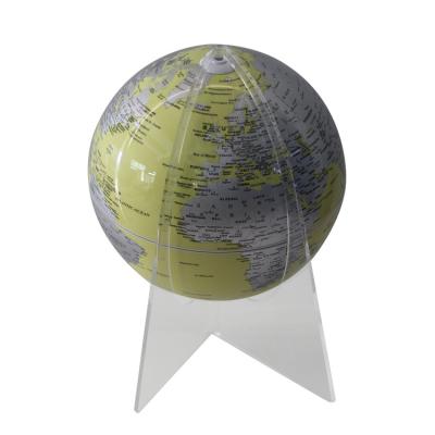 China New Product Geography World Map Area Globe 17 Cm Clear Luminous Printing Decorative Plastic Earth Globe for sale