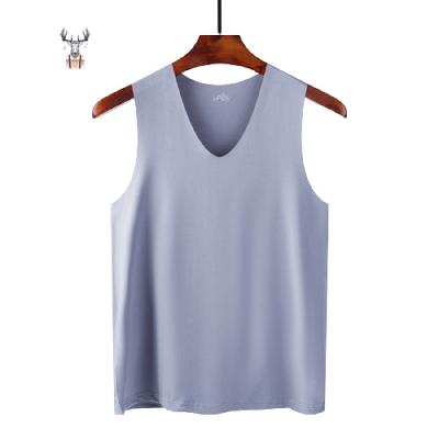 China QUICK DRY Custom Design Printing Logo Cotton Spandex Polyester Men Gym Vest Bodybuilding Drop Sleeve White Sleeveless Tank Top for sale