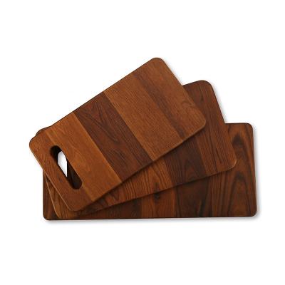 China Sustainable high quality cuttingboard 3 pieces carbon ash wood cutting board set with three sizes for sale