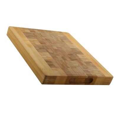 China Sustainable High End Natural Bamboo Chopping Serving Blocks Vegetable Meat Cutting Board For Kitchen for sale