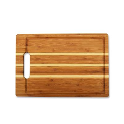 China Hot Sale Premium Sustainable Bamboo Kitchen Cutting Board Wood Cutting Plates With Drip Juice Groove for sale