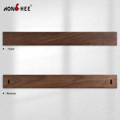 China OEM&ODM Quality 16Inch Wooden Magnetic Walnut Strip Knife Utensil Rack Strong Magnetic Walnut Wooden Utensil Holder For Wall for sale