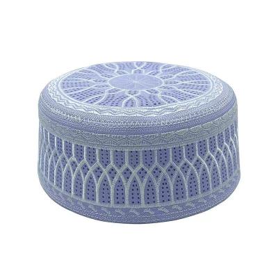 China Embroidery Casual Muslim Leisure Cotton Prayer Hats Fashion Saudi Arabia Islamic Saudi Arabia Hat for sale