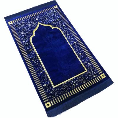 China Washable Thick Muslim Anti-slip Rug Mat Velvet Blanket Prayer Sale Small Whole Carpet for sale