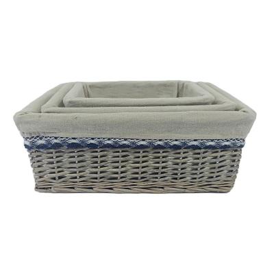 China China High End Good Price Exquisite Workmanship Willow Storage Basket for sale