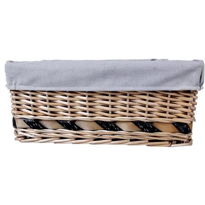 China Customized Sustainable Hot Sales Fruit Custom Size Bread Wicker Basket for sale