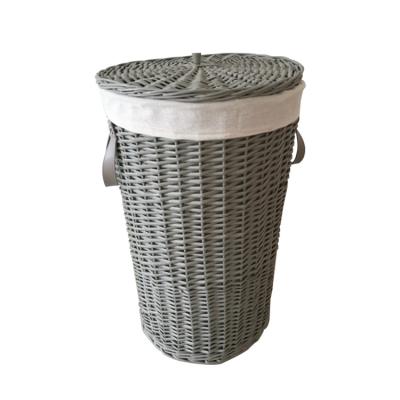 China New classic/postmodern high quality black wire wholesale wicker laundry basket for clothes for sale