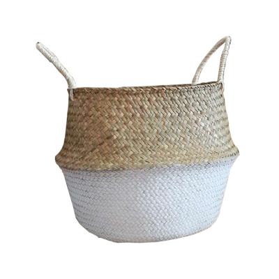 China New Classics/Postmodern Lower Factory Price Willow Wicker Laundry Basket Black for sale