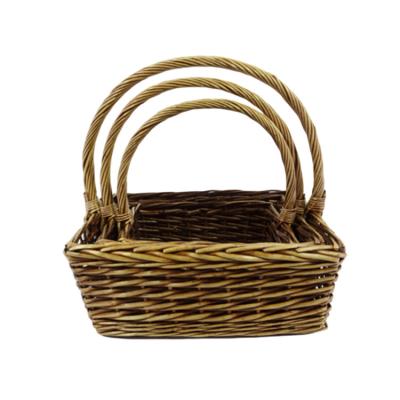 China New wholesale price large capacity storage classic/postmodern large round wicker basket for sale