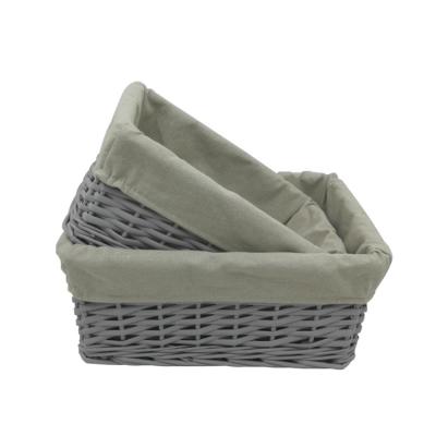 China Country Hot Sale Willow Natural Color Wicker Storage Basket Basket for sale