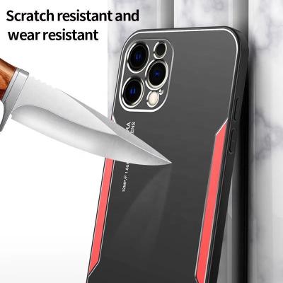 China Shockproof For iPhone 13 New Creative Metal TPU Shockproof Cover Case For iPhone 12 Pro Max Mobile Phone Case for sale