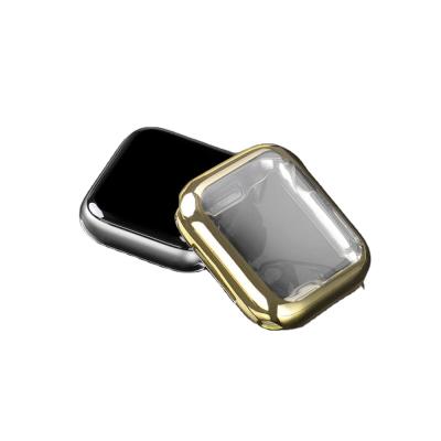 China Full covered dark blue color fashion top transparent lemon yellow color fashion for iwatch 5 screen protector and cover for sale