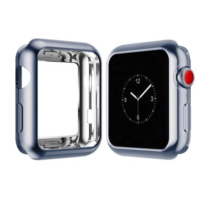 China Fanshion High Quality Ultrathin 38MM 42MM TPU Plated Soft Protective Case For Apple Watch for sale