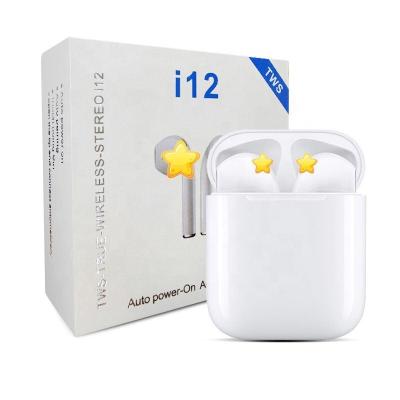 China 2021 Promotional Earbuds i12 Wireless Earphone In-Ear Products tws Waterproof Earphone for sale