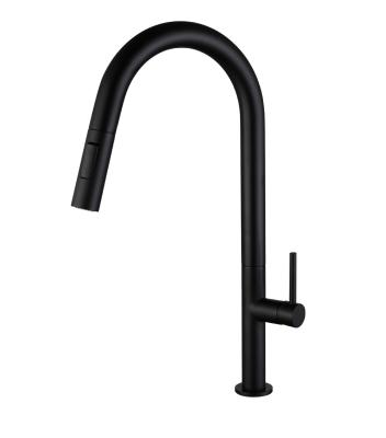 China Sense Faucets Matte Black Touch Sense Kitchen Faucet Flexible Smart Kitchen Faucet Pull Out Kitchen Faucets for sale