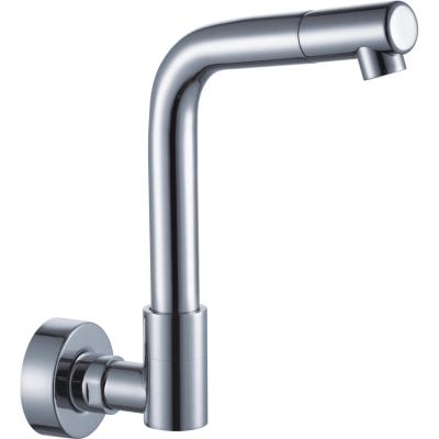 China Modern Workmanship Only Fine Semi-automatic Cold Faucet Wall Mounted Basin Taps Faucet for sale