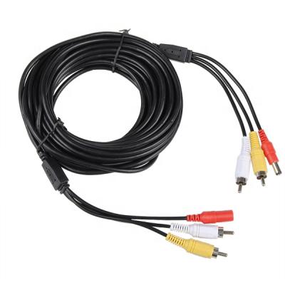 China OULAIDA COMPUTER New 2 RCA + DC Power Extension Cable Audio Visual Wire for CCTV Security Camera System Simple Installation, Plug and Play for sale