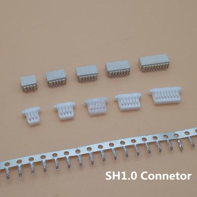 China PCB OULAIDA SHD boarding and handling connector 1.0 1.0 mm horizontal pitch type - 2/3/4/5/6/7/8/9/10P/11P/12P 1set (housing + terminal) for sale