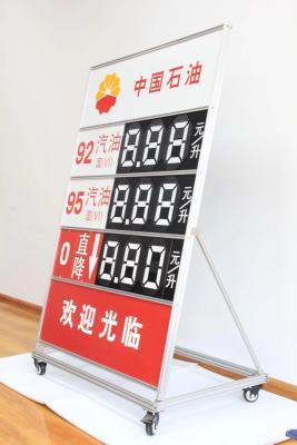 Cina Bordo di Flip Signs Oil Price LED Digital di prezzi di combustibile di sette segmenti in vendita