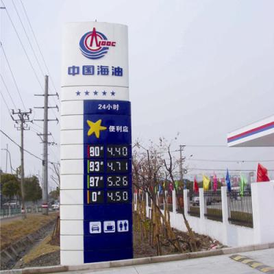 Cina Tabellone di Flip Signs Gas Price Digital di prezzi di combustibile di segmento della stazione di servizio 7 in vendita