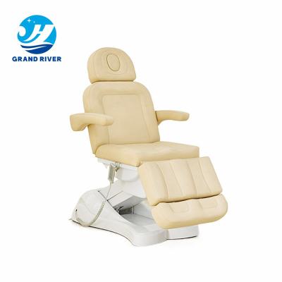 China 4 Motor Modern Beauty Micro Adjustment Folding Bed Tattoo Bed Rotating Multifunctional Surgery Injection Chair for sale