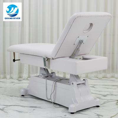 China Modern Modern Electric Spa Body Beauty Salon Clinic Massage Bed Treatment Tables Chair 2 Motors Beauty Bed for sale