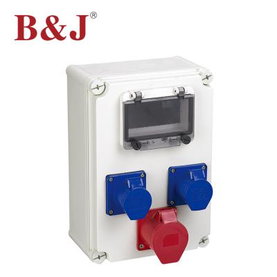 China ABS Or PC Plastic Electrical Industrial Socket / Outlet Box With Plastic Outdoor Electrical Breaker Box for sale