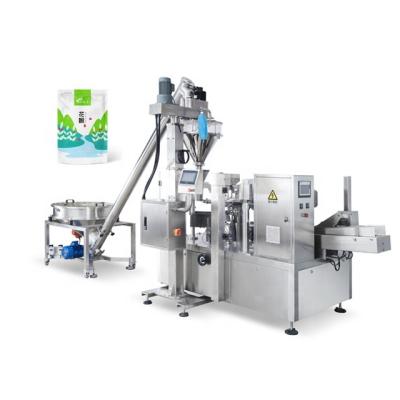 China RP-emade Automatic Pouch Doypack Spices Food Flour Rotary Multifunctional Powder Bag Packing Machines for sale